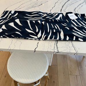 Serena and Lily Navy Blue Palm Pillow Cover 14x30